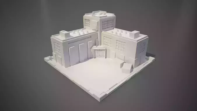 Miniature Barracks Building 3D print model