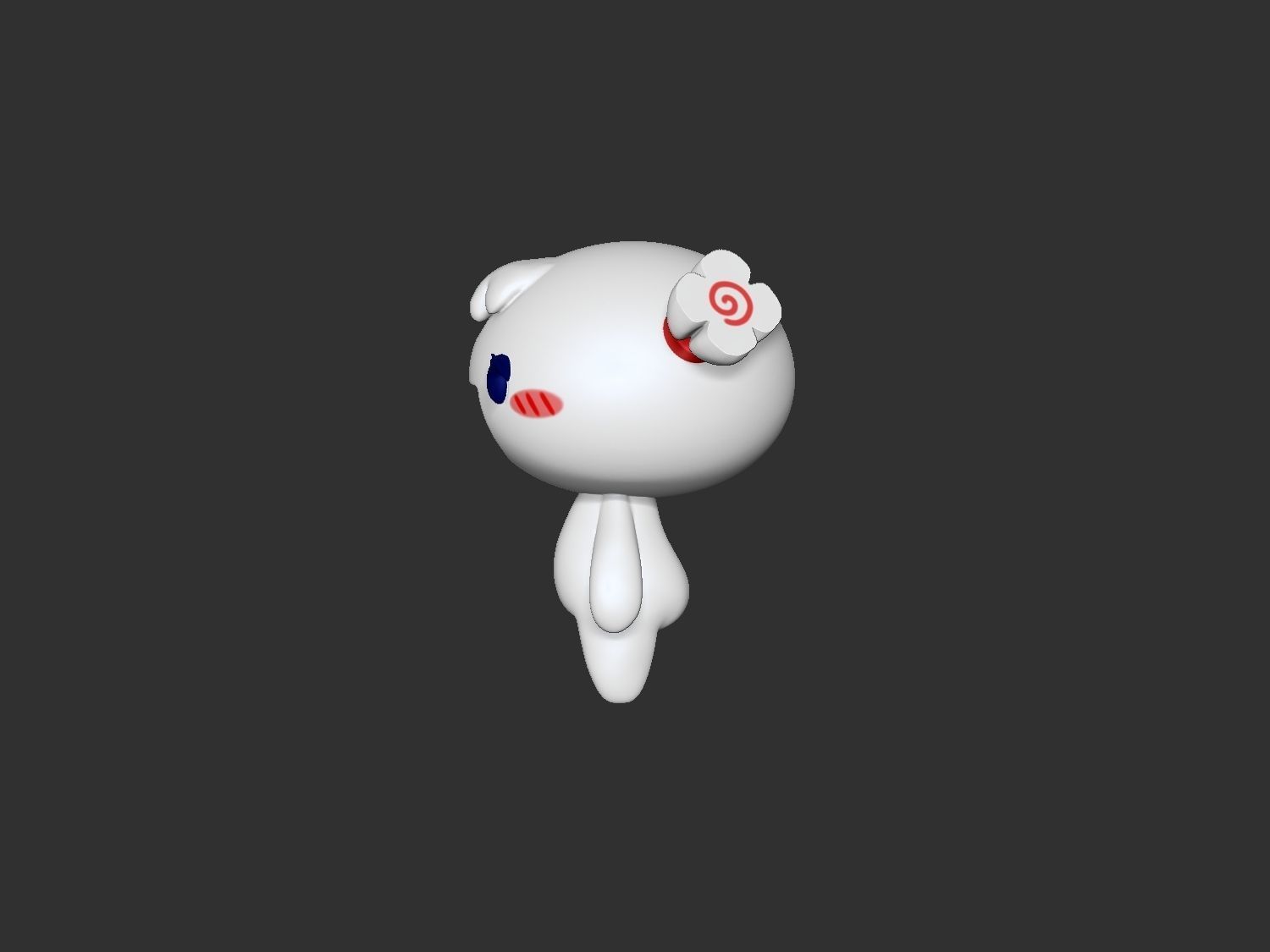 Chibi Character 004-Candy 3D print model_1