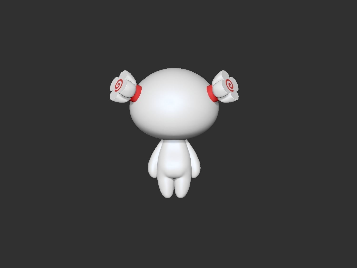 Chibi Character 004-Candy 3D print model_2