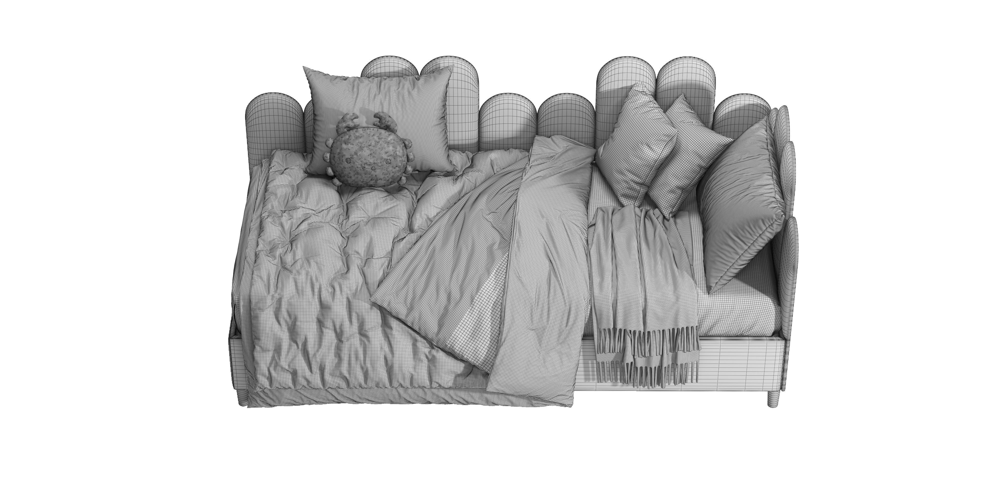 STB MEBEL Corner Sofa Bed 3D model_11