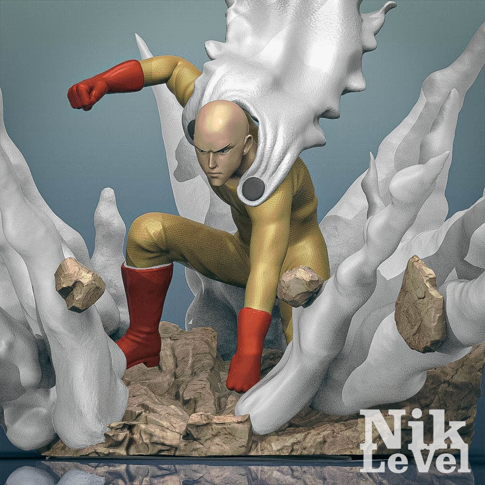 Saitama One Punch Man 3D Printable 3D print model_8