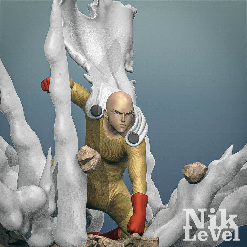 Saitama One Punch Man 3D Printable 3D print model_10