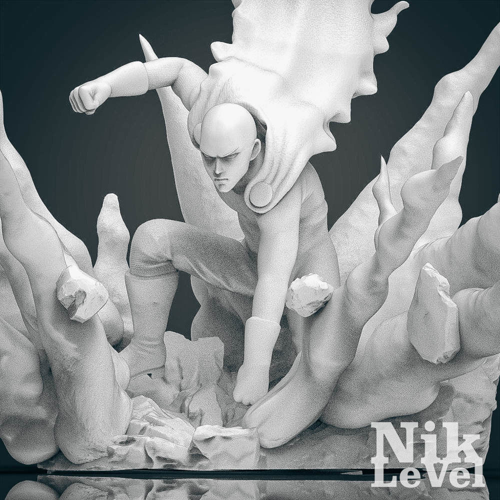 Saitama One Punch Man 3D Printable 3D print model_14