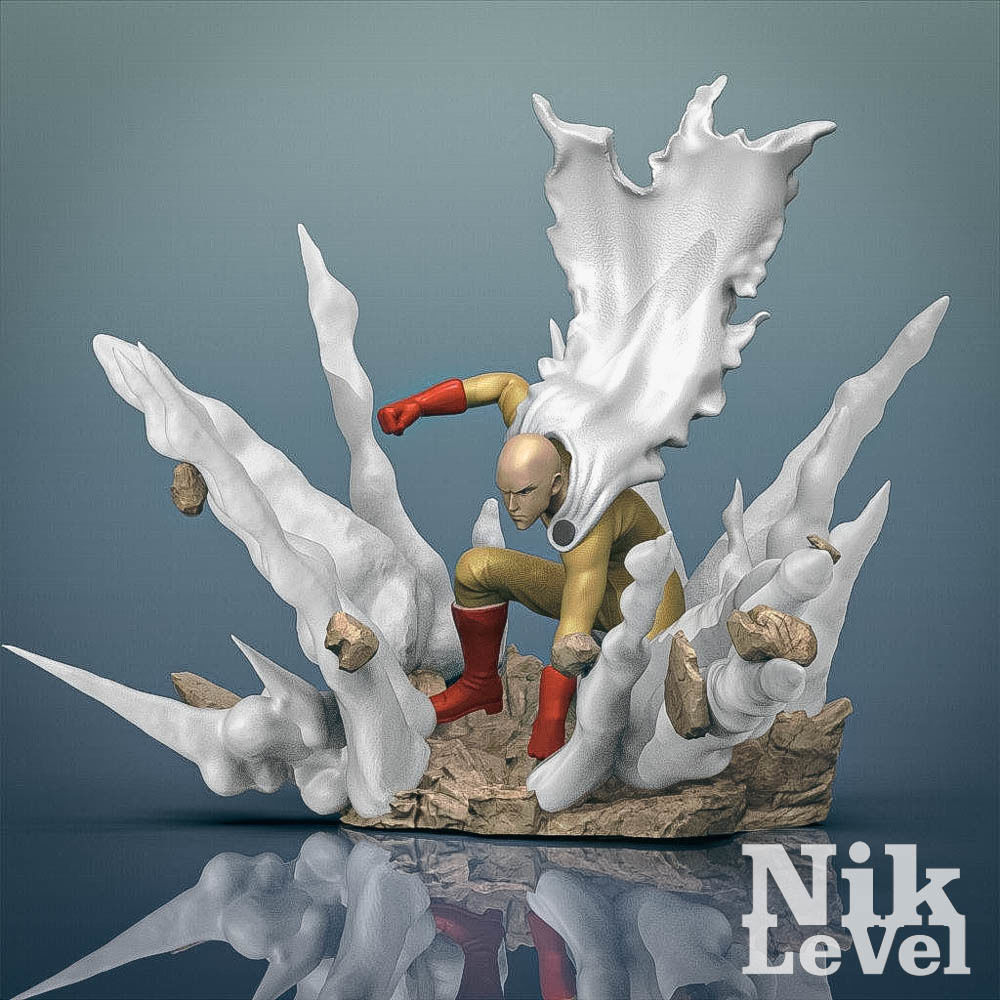 Saitama One Punch Man 3D Printable 3D print model_2