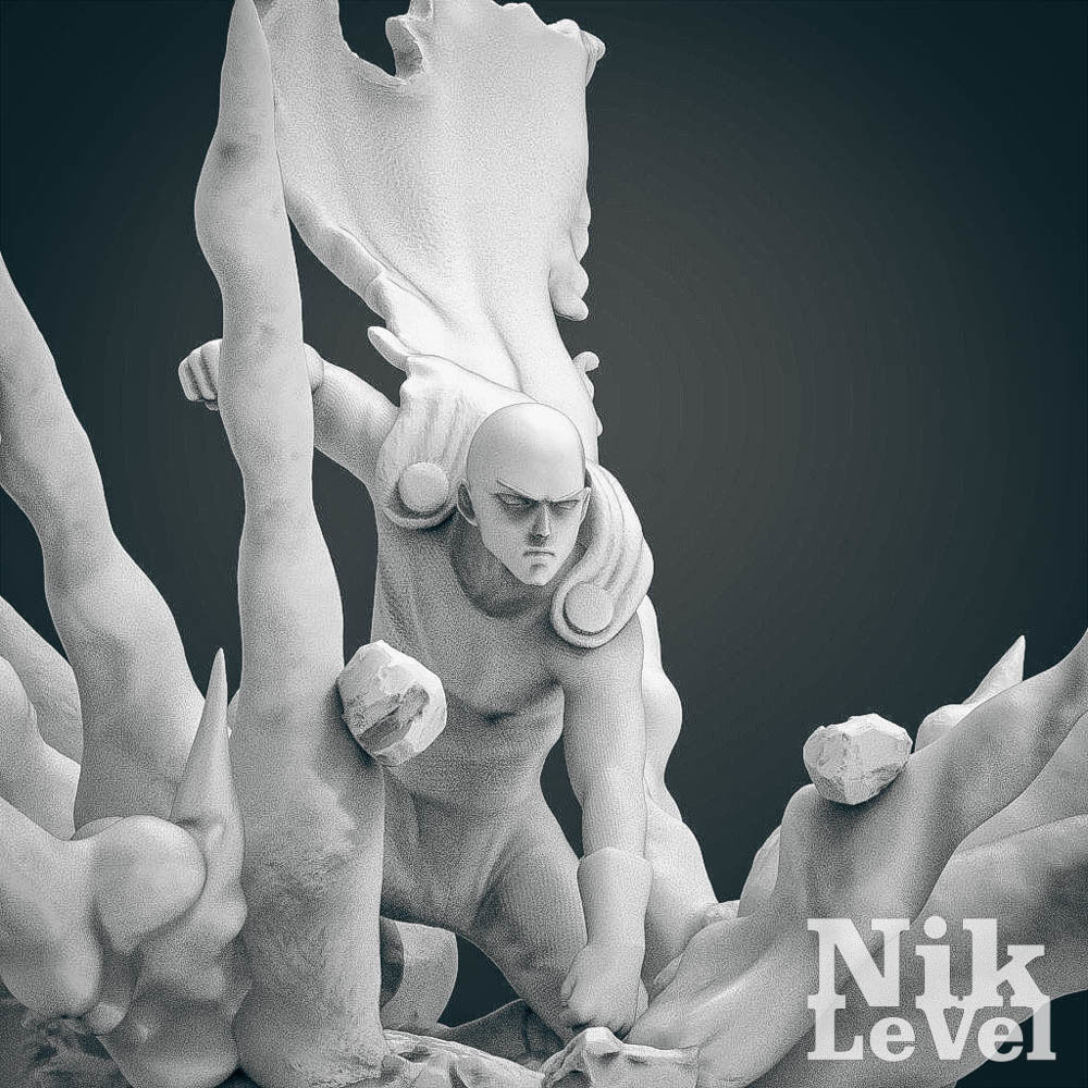 Saitama One Punch Man 3D Printable 3D print model_12