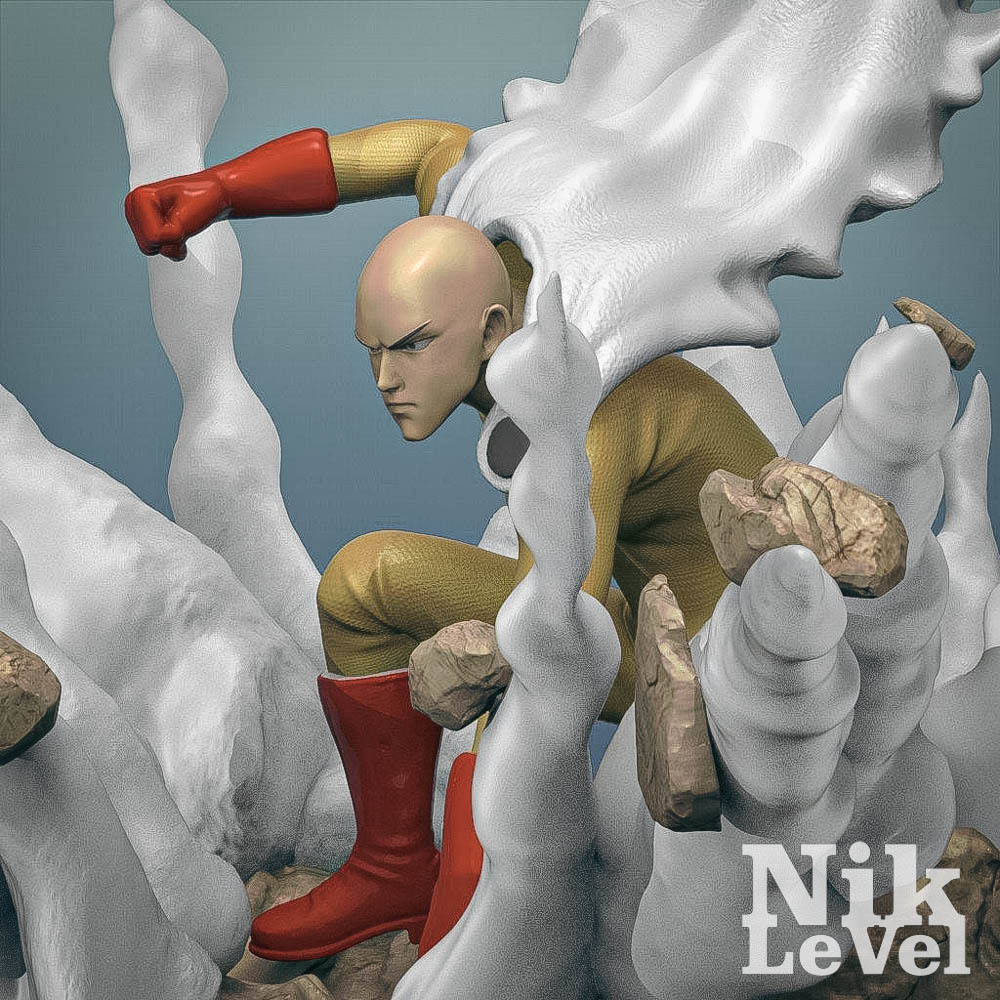 Saitama One Punch Man 3D Printable 3D print model_9