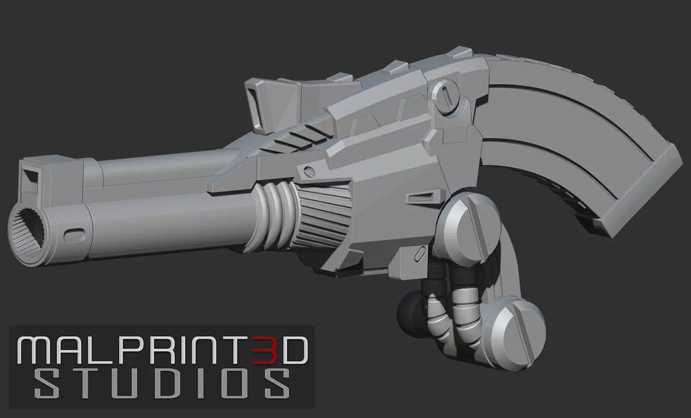 MG Gundam Shoulder Canon Free 3D print model