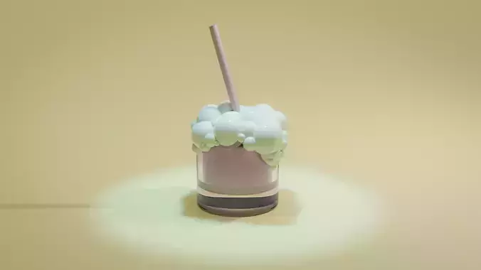 Milkshake 3D model
