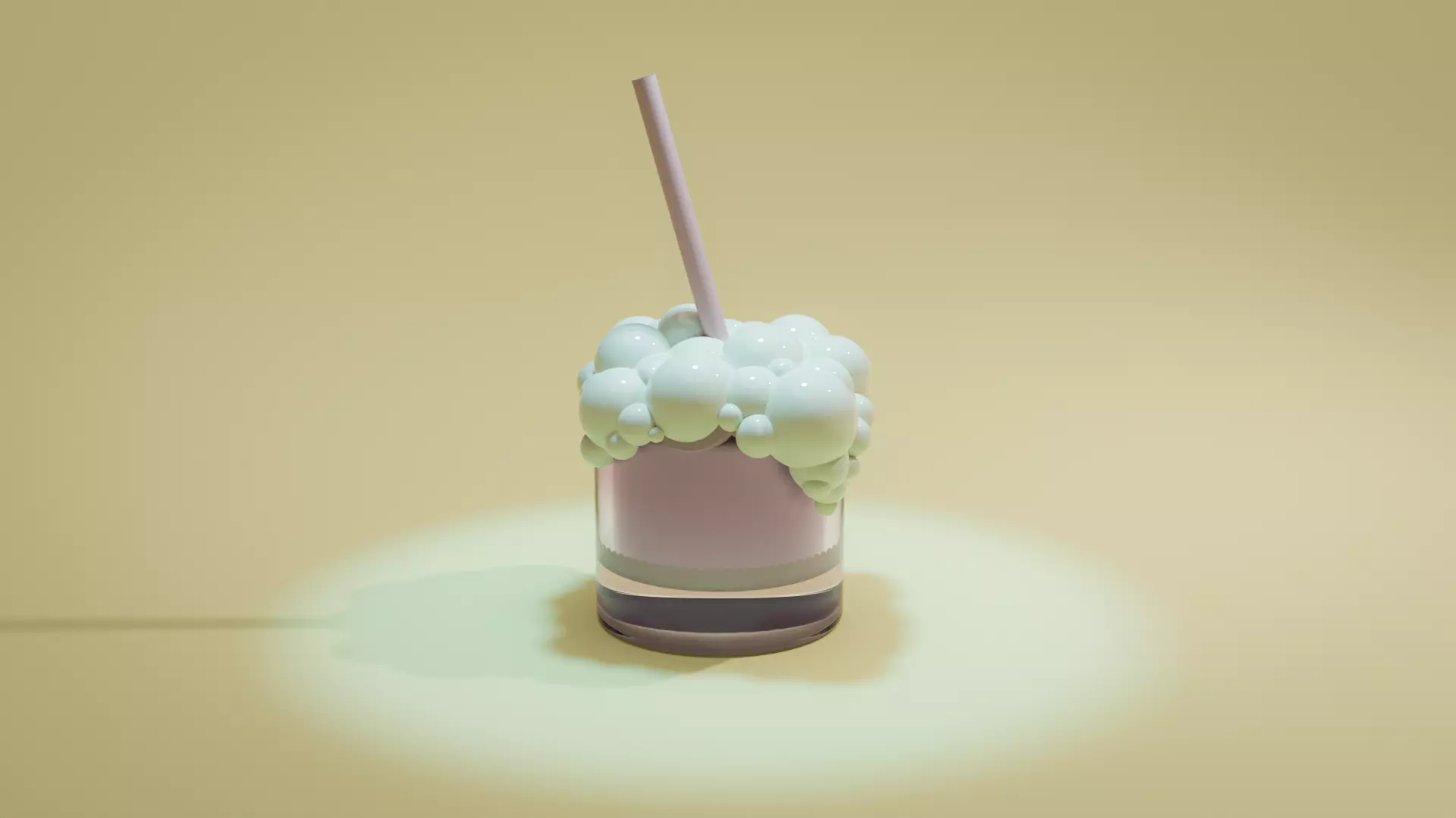 Milkshake 3D model_0