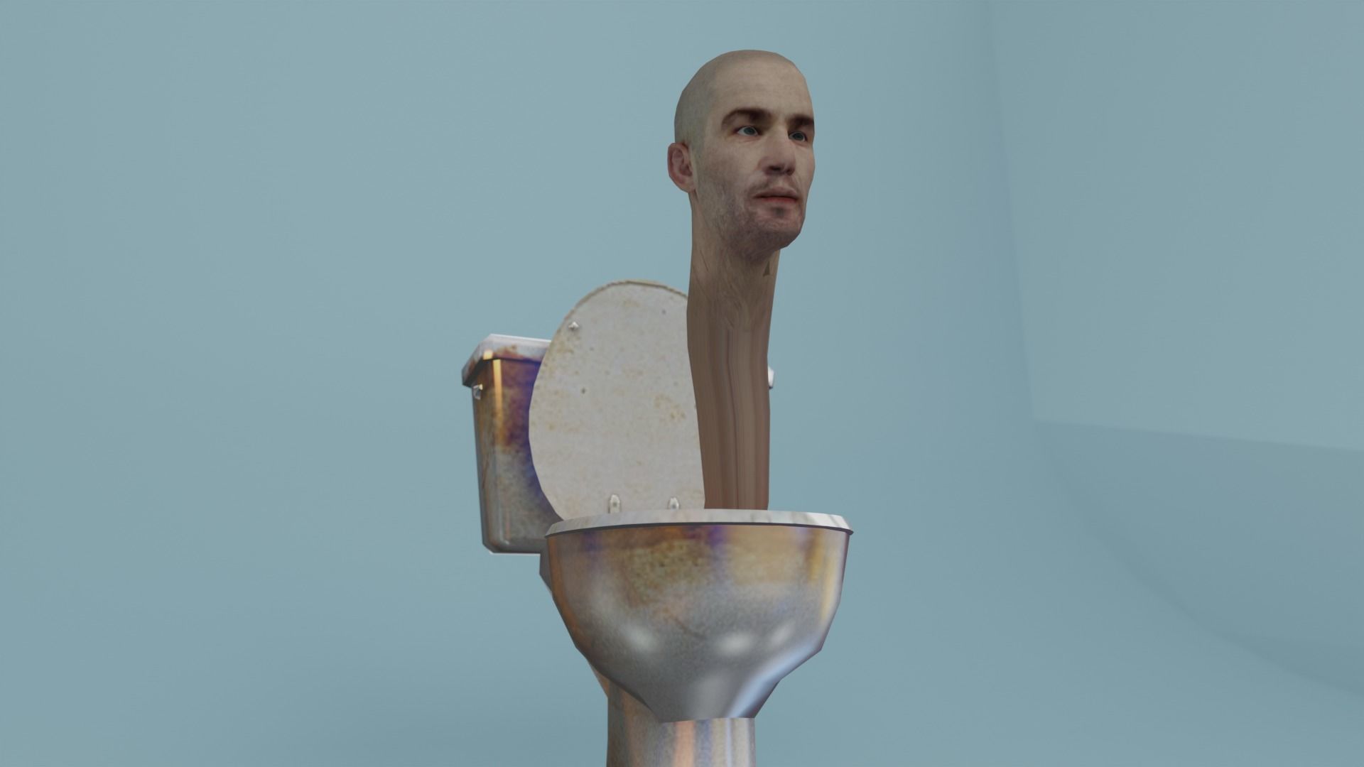 skibidi toilet Toilet Man 3D model rigged | CGTrader