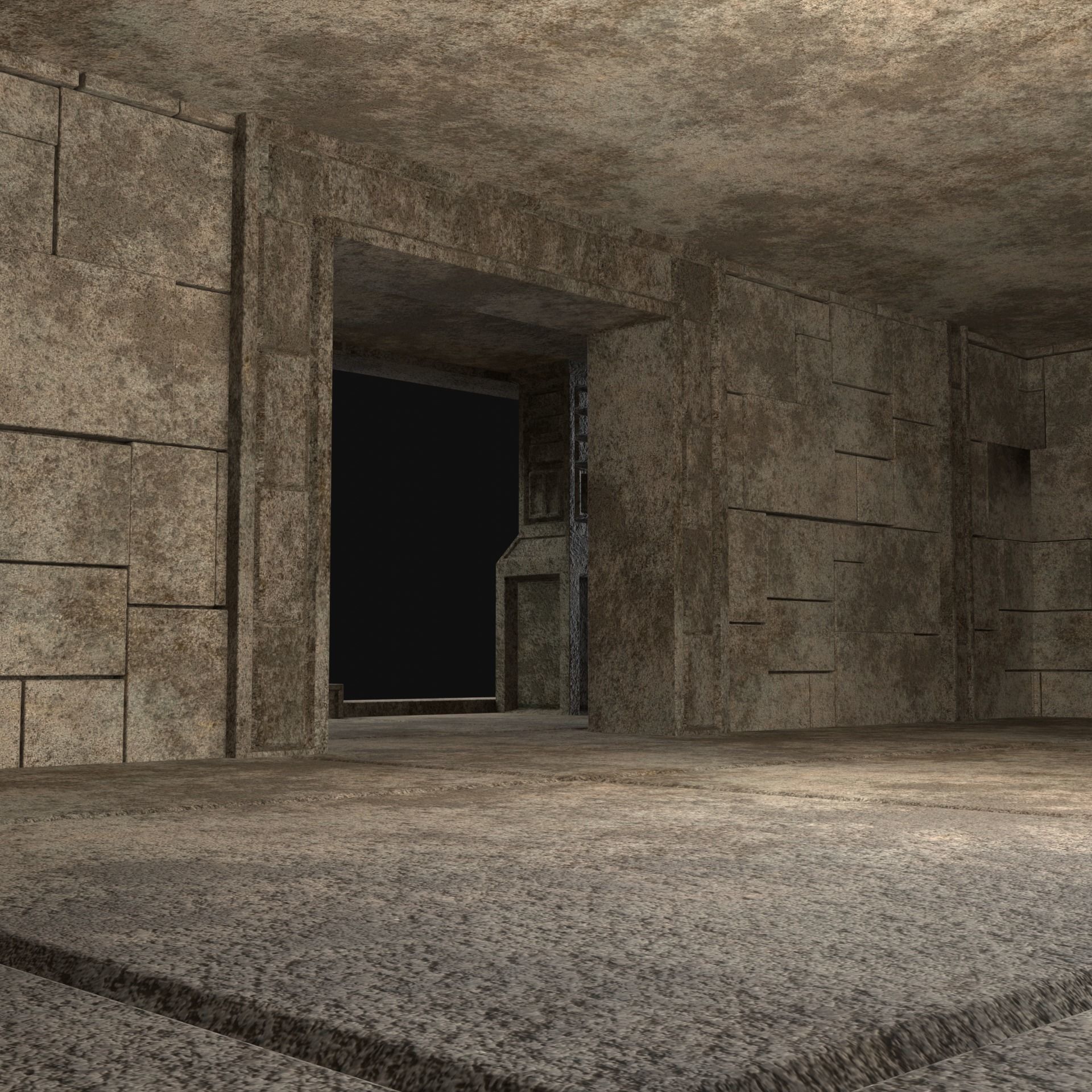 ANCIENT TEMPLE PYRAMID AZTEC MAYAN INCA PLATFORM RUIN COLLECTION Low-poly 3D model_45