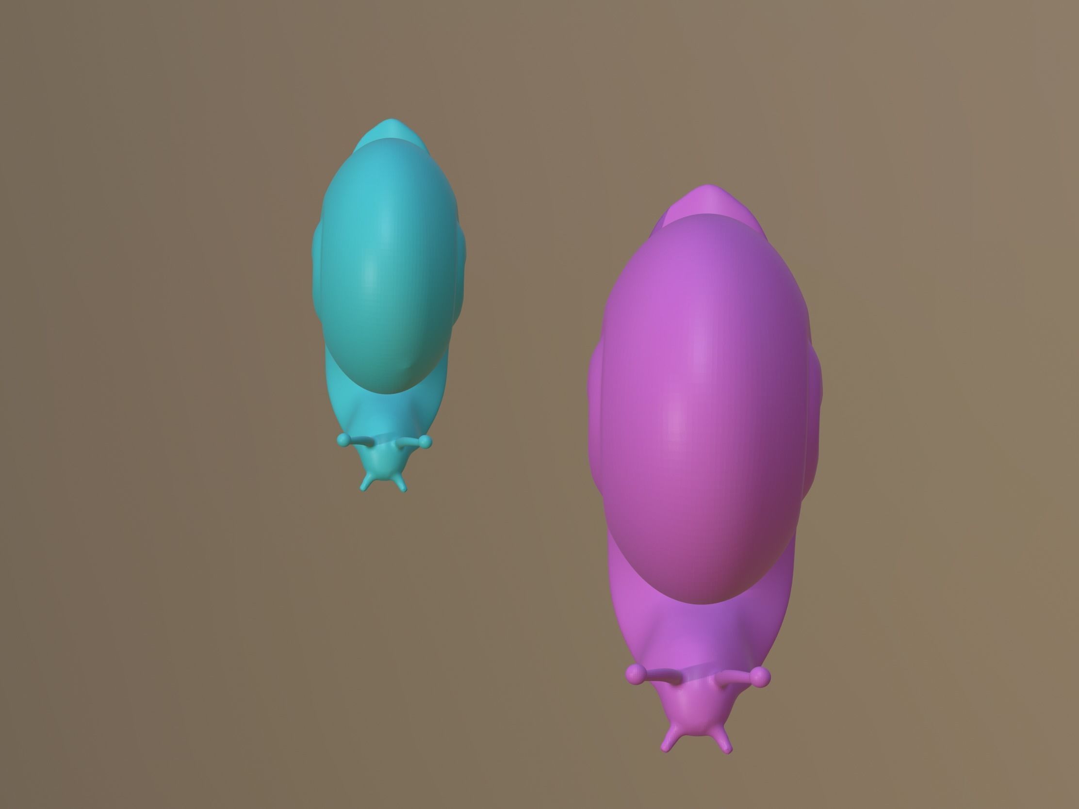 Snails 3D Model 3D model_3
