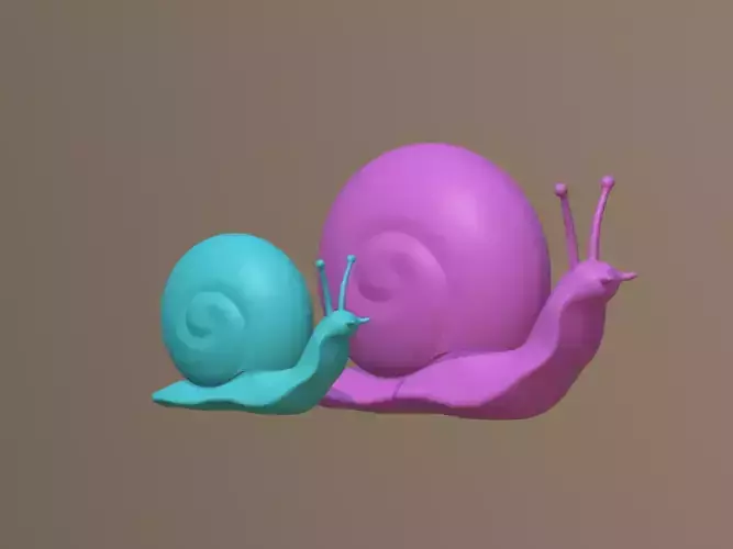 Snails 3D Model