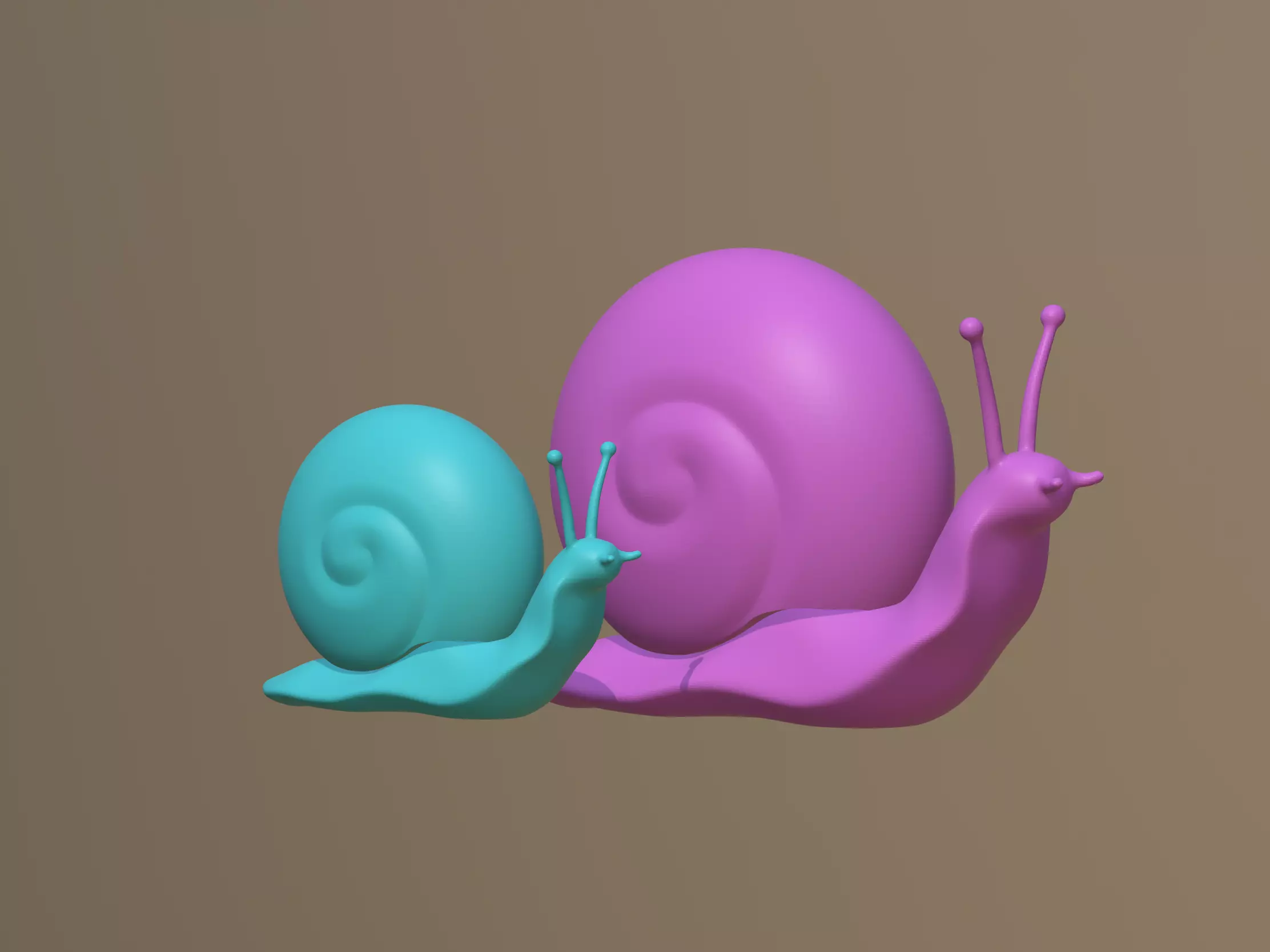 Snails 3D Model 3D model_0
