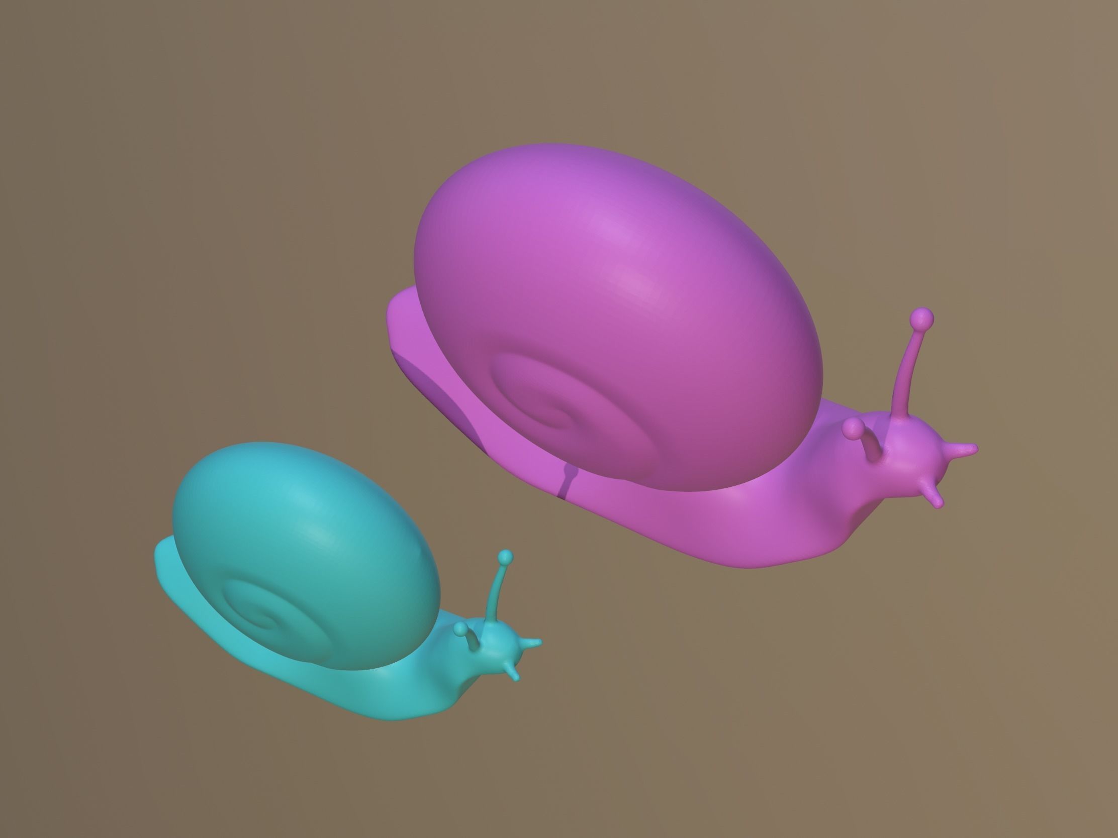 Snails 3D Model 3D model_2