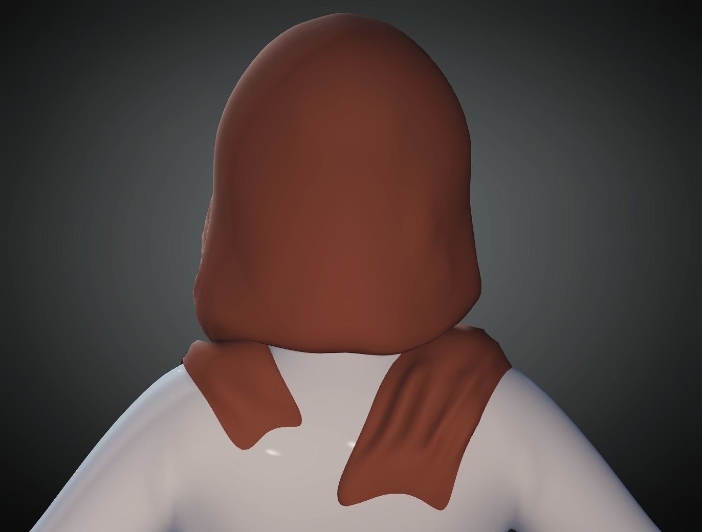 New Hijab Style for Character Creator 3D model_3