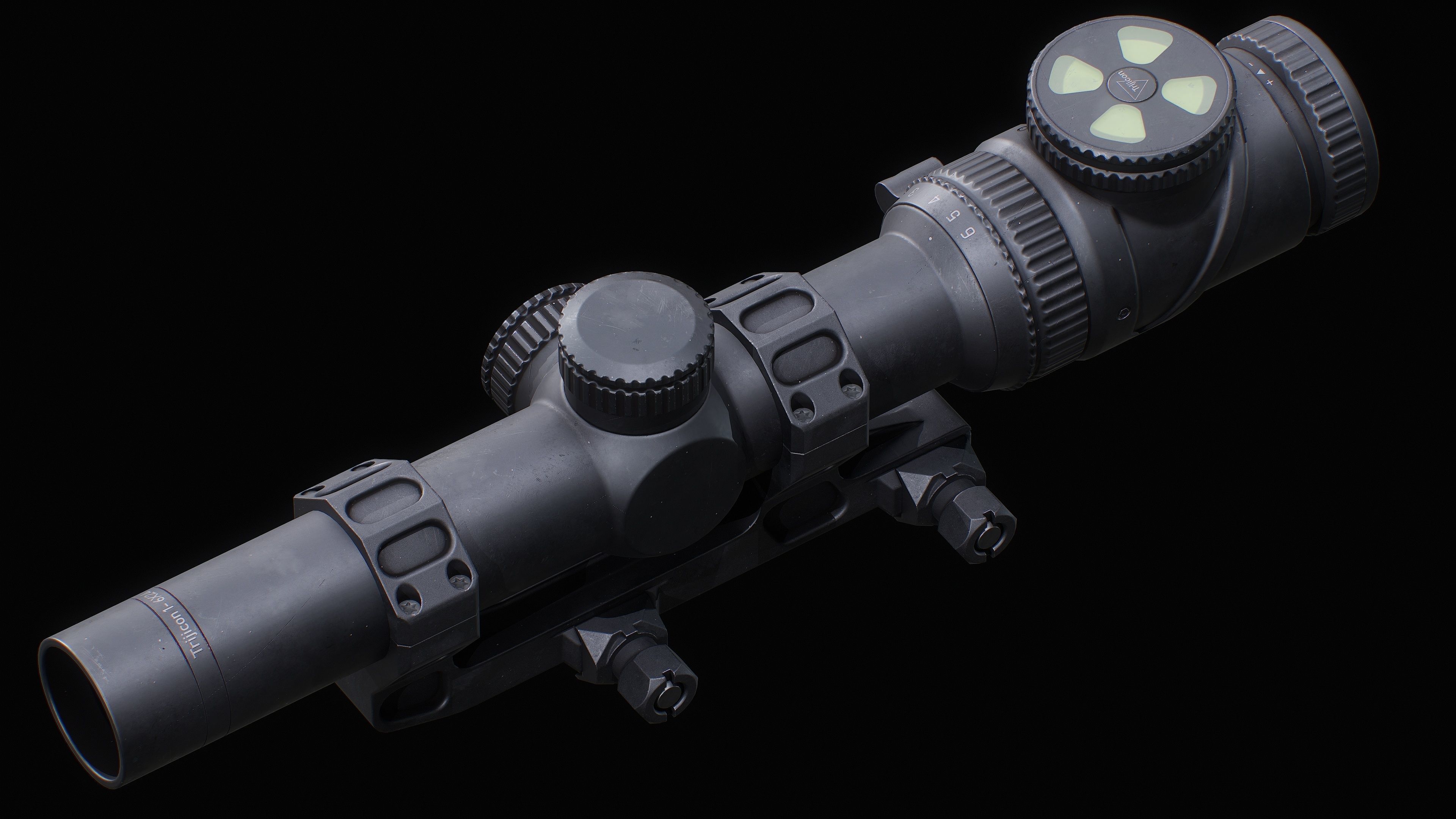 Trijicon AccuPoint Low-poly 3D model_10
