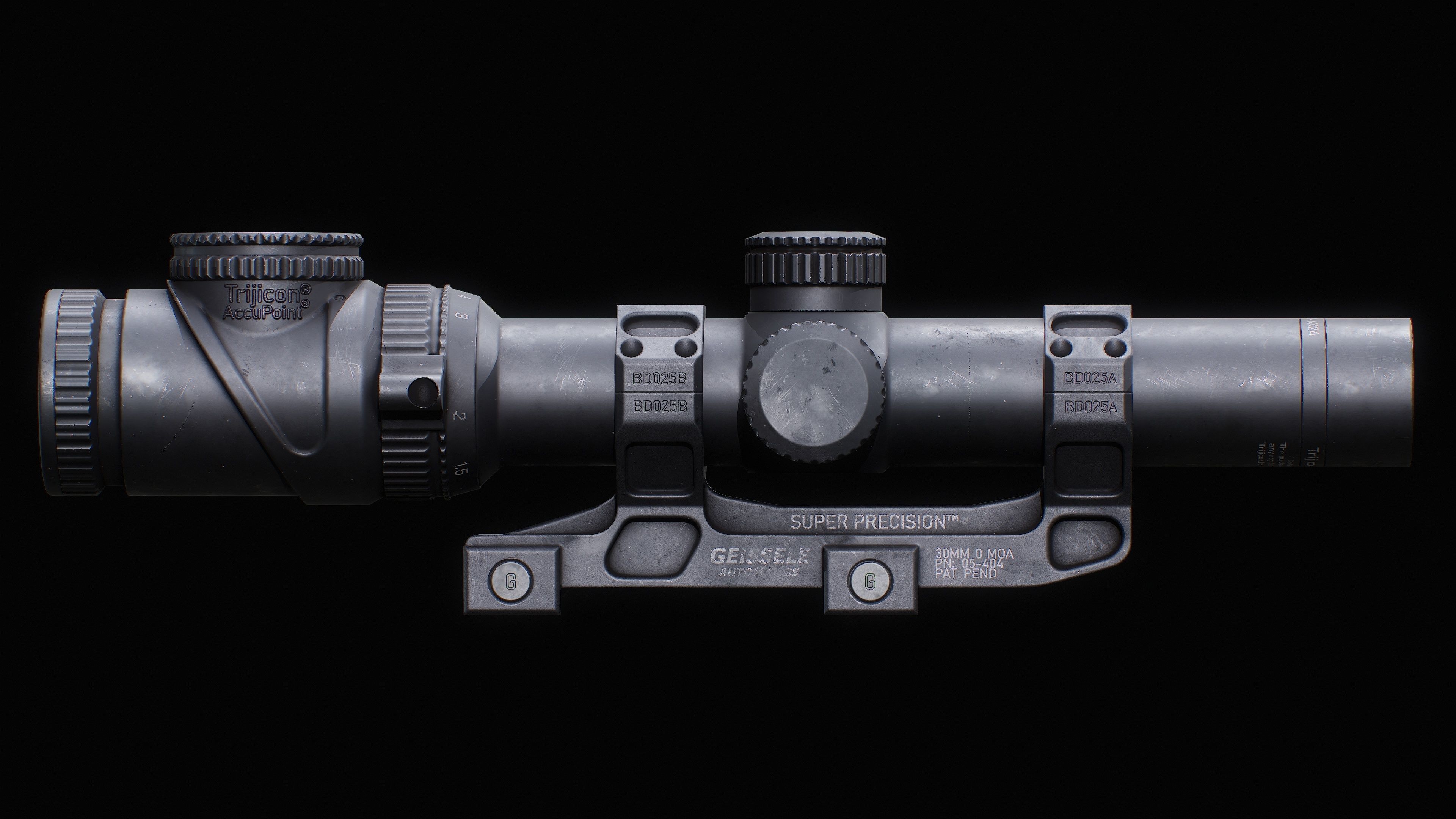 Trijicon AccuPoint Low-poly 3D model_6