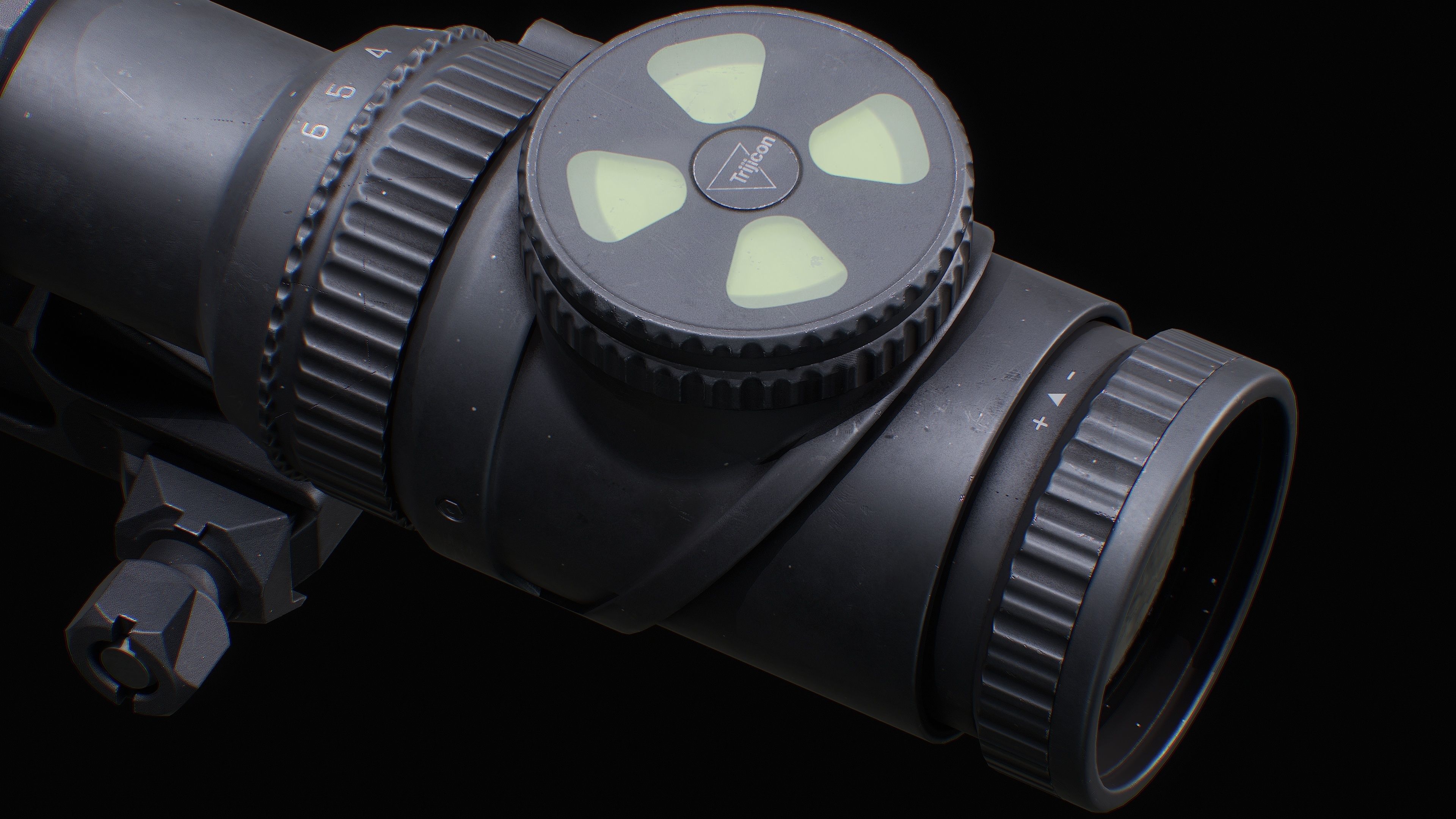 Trijicon AccuPoint Low-poly 3D model_23