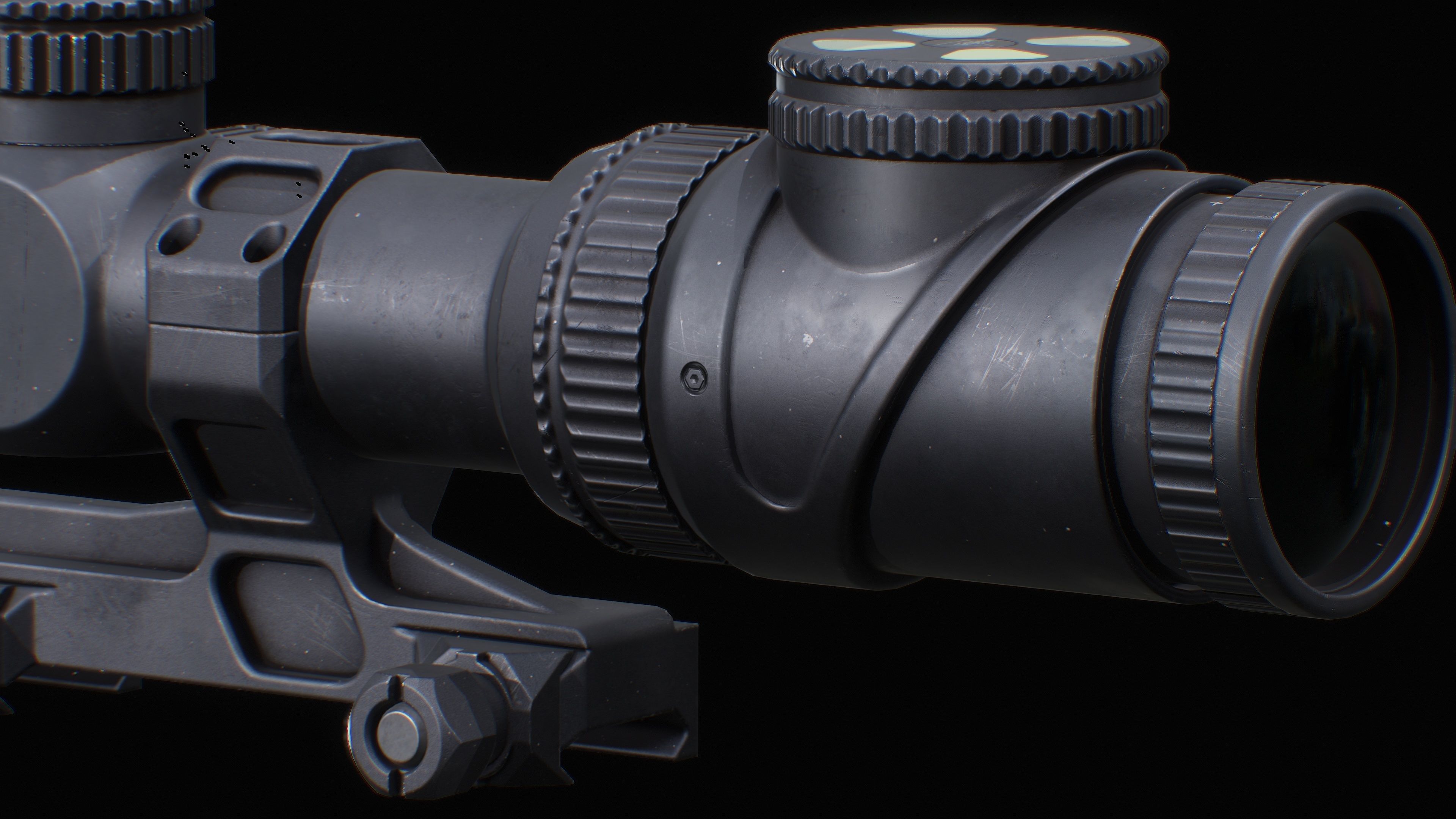 Trijicon AccuPoint Low-poly 3D model_19