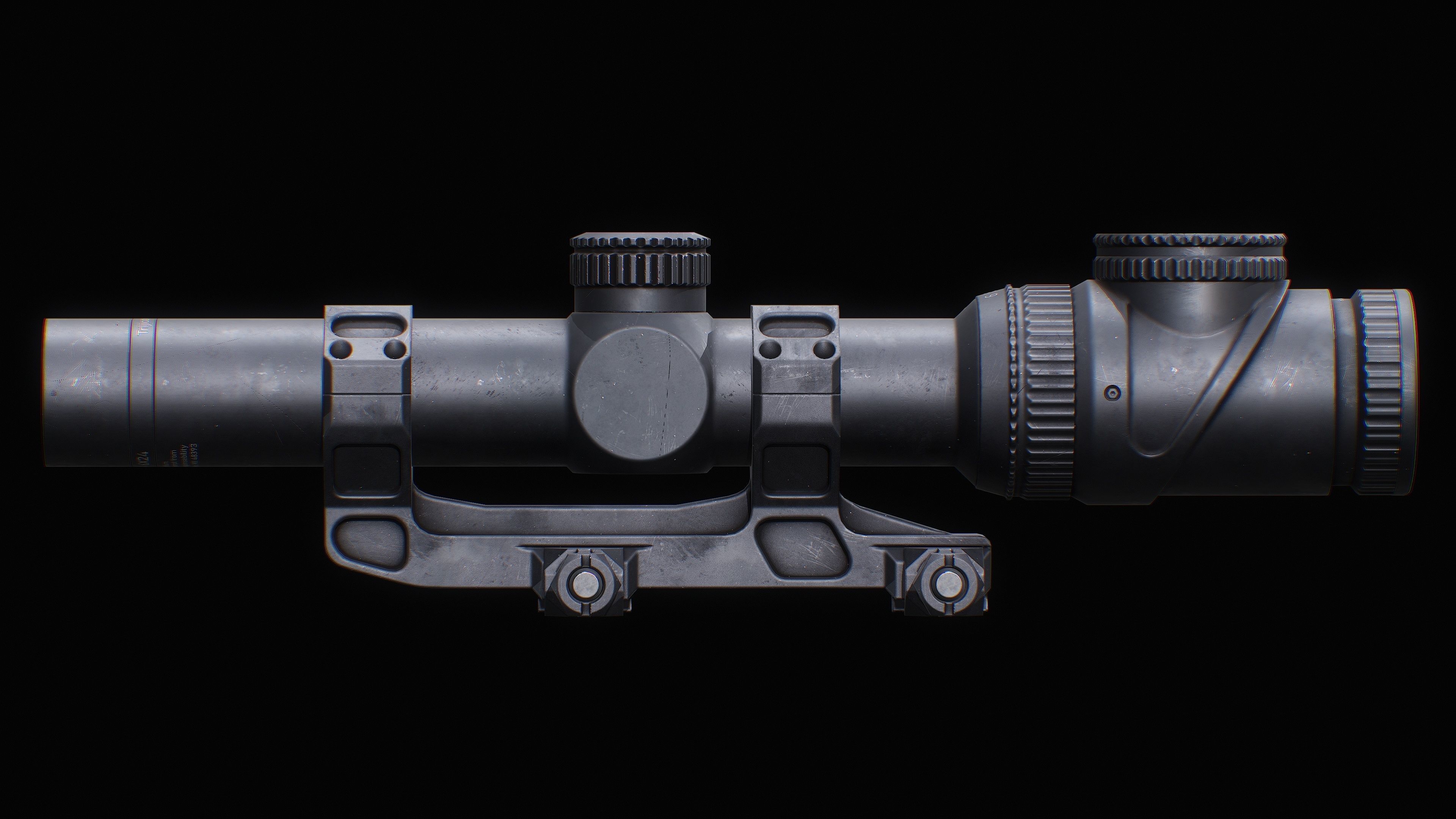 Trijicon AccuPoint Low-poly 3D model_4