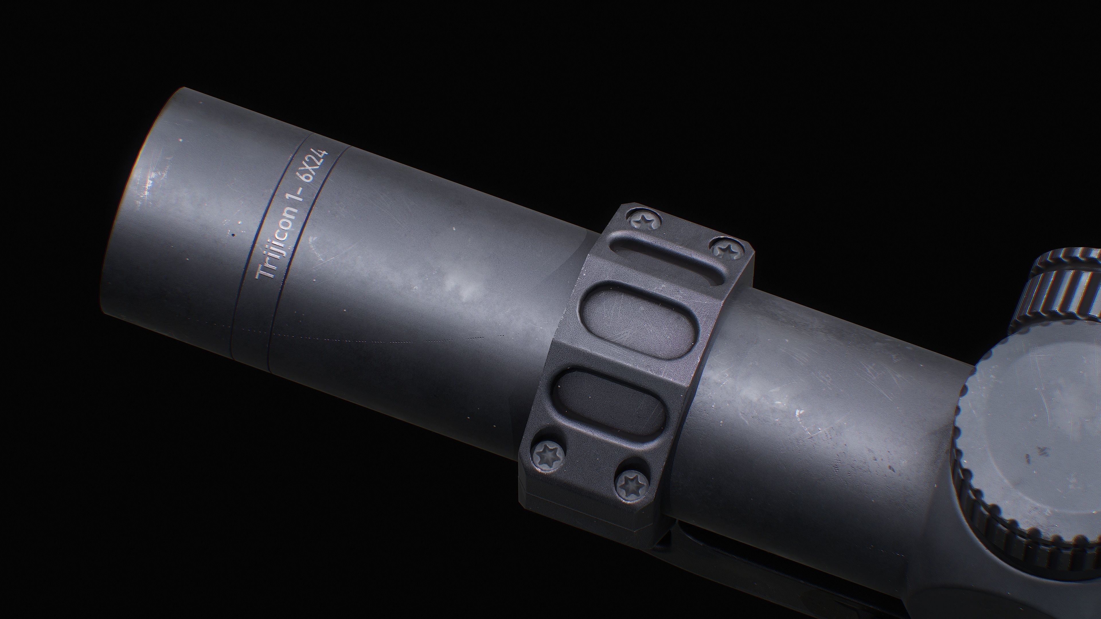 Trijicon AccuPoint Low-poly 3D model_25