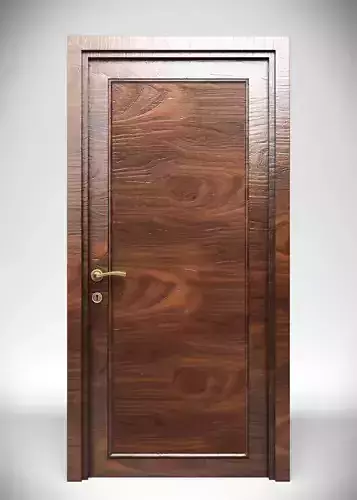 Wooden Door 4K Texture 3D model