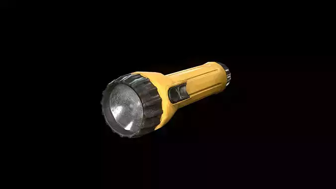 Old Rayovac Industrial Flashlight Low-poly 3D model