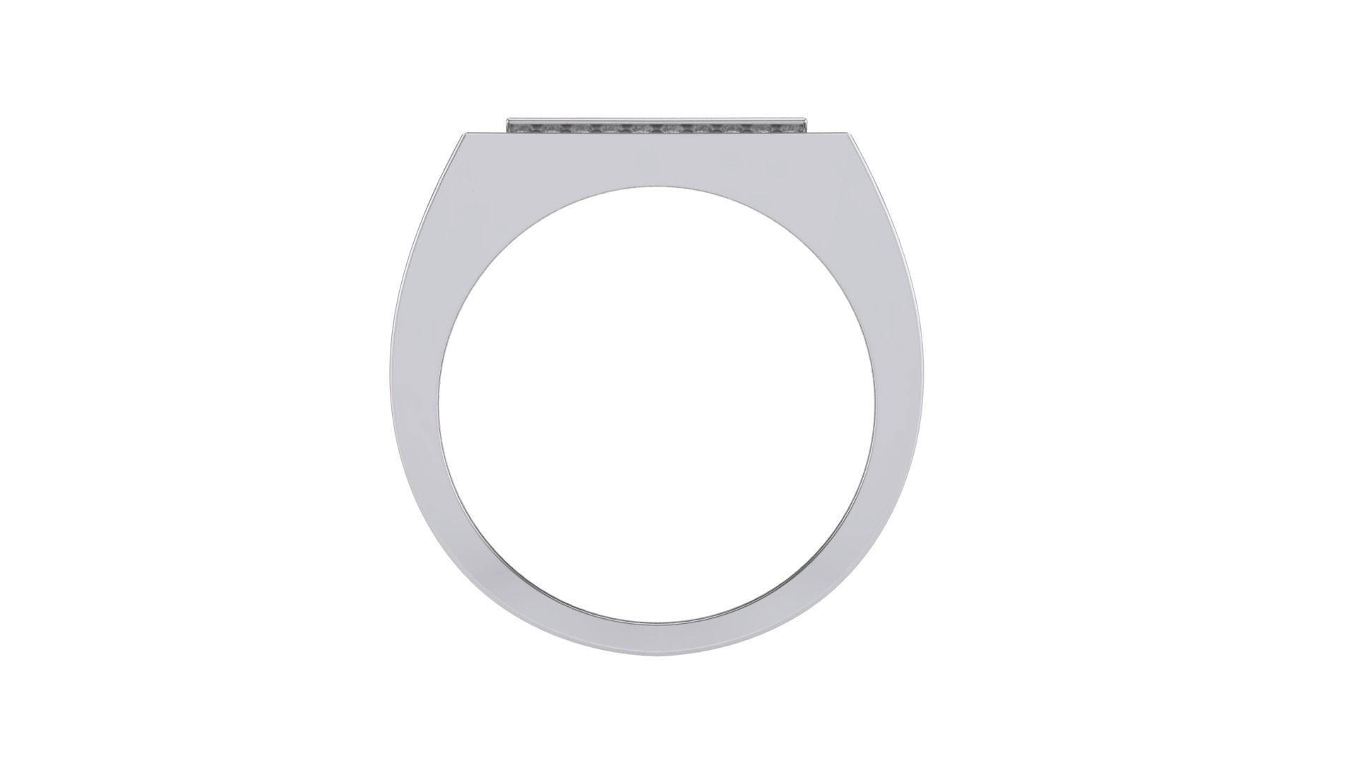 Men Groom Gents Diamond Ring 3dm stl obj mtl 3mf glb 3D print model_5