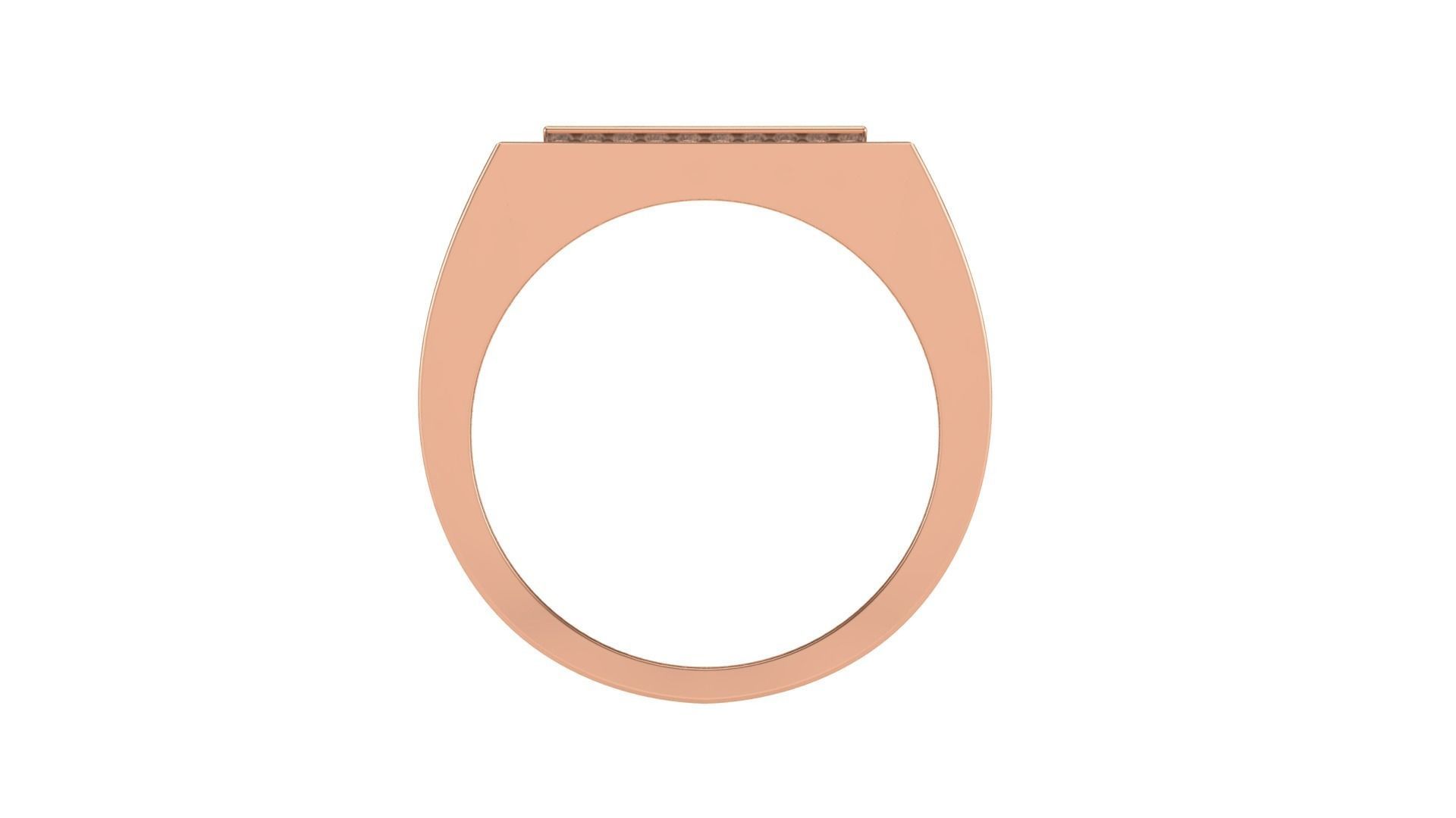 Men Groom Gents Diamond Ring 3dm stl obj mtl 3mf glb 3D print model_4