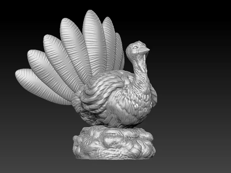 Thanksgiving Turkey 3D print model_0