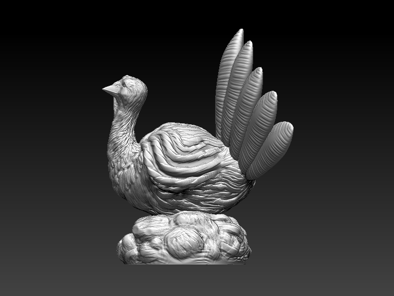 Thanksgiving Turkey 3D print model_4