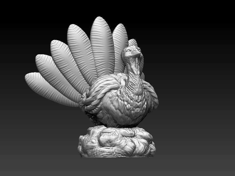 Thanksgiving Turkey 3D print model_6