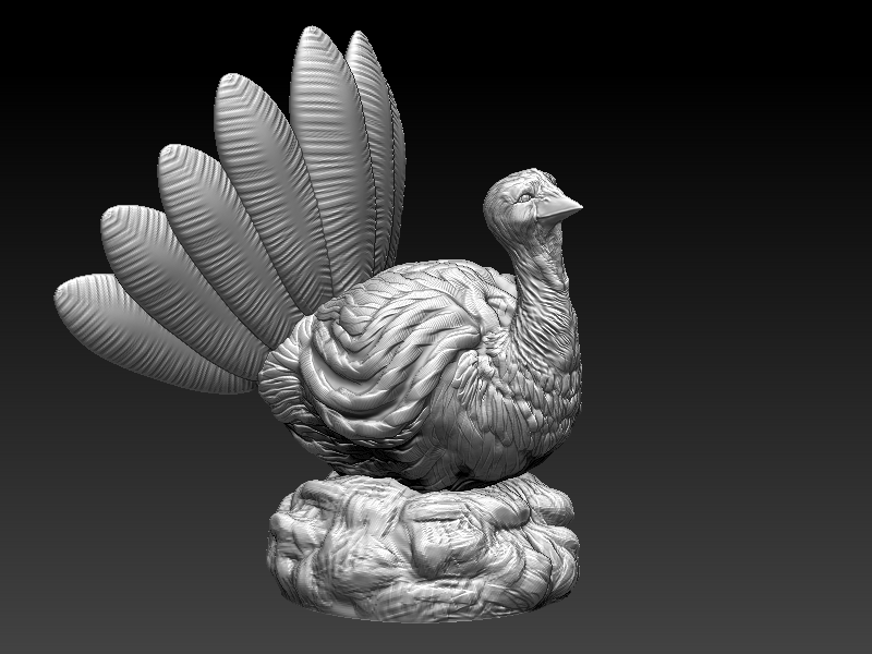 Thanksgiving Turkey 3D print model_8