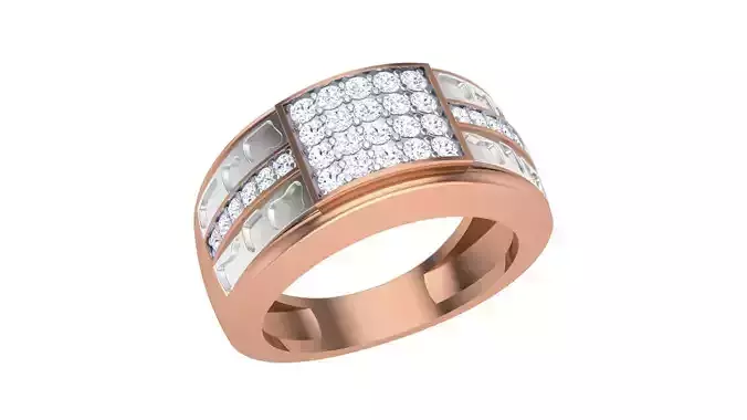 Men Groom Gents Diamond Ring 3dm stl obj mtl 3mf glb