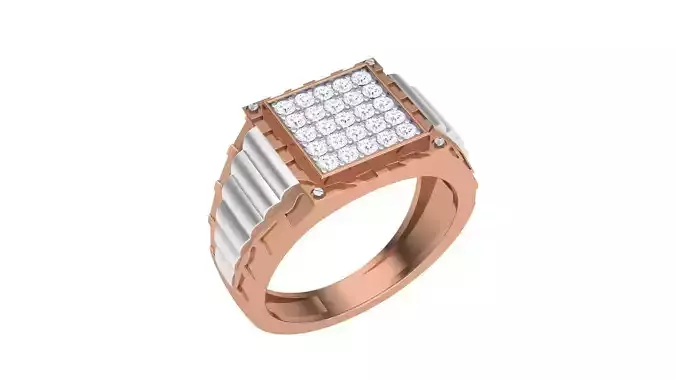 Men Groom Gents Diamond Ring 3dm stl obj mtl 3mf glb