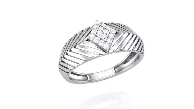 Men Groom Gents Diamond Ring 3dm stl obj mtl 3mf glb