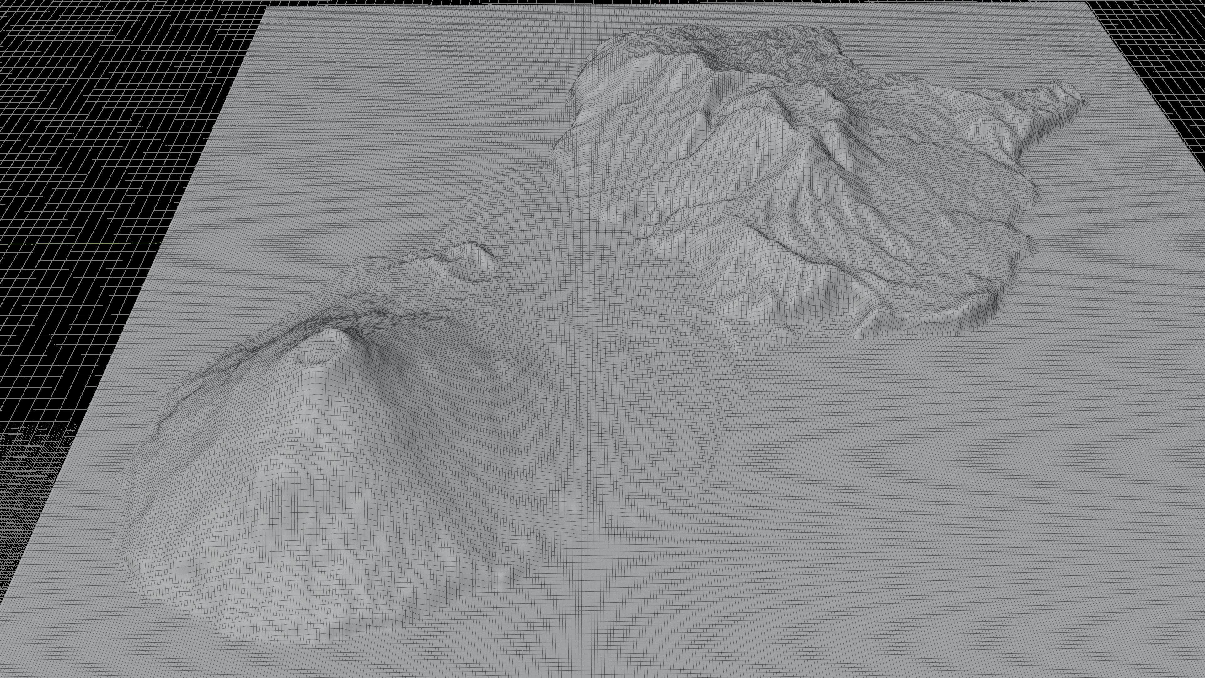 Hachijo Island full 3d terrain 3D model_3