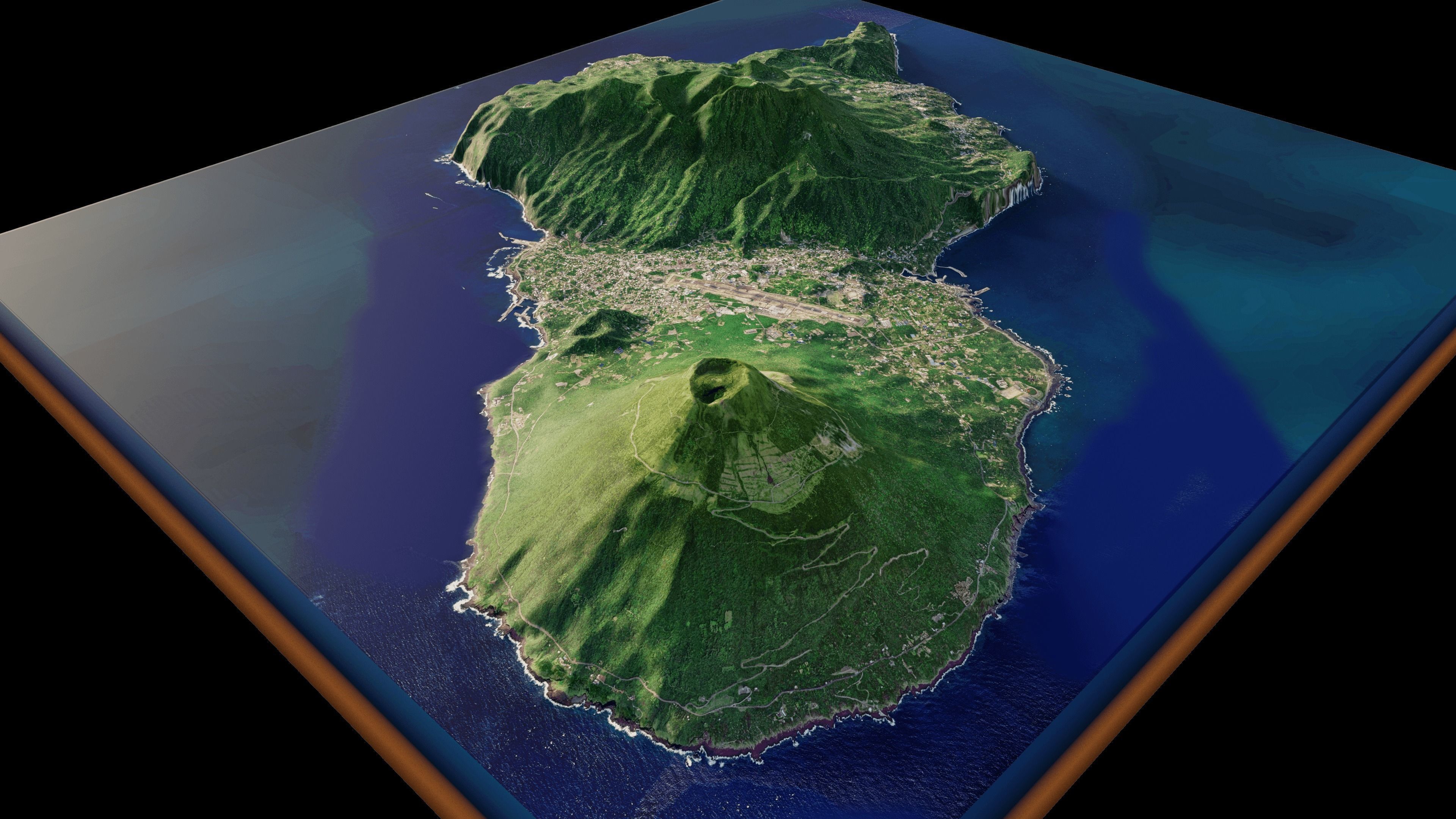 Hachijo Island full 3d terrain 3D model_7