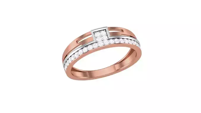 Men Groom Gents Diamond Ring 3dm stl obj mtl 3mf glb