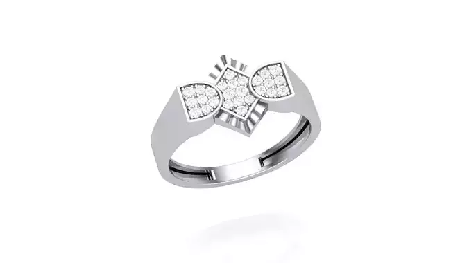 Men Groom Gents Diamond Ring 3dm stl obj mtl 3mf glb