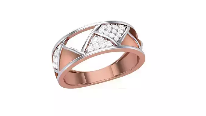 Men Groom Gents Diamond Ring 3dm stl obj mtl 3mf glb