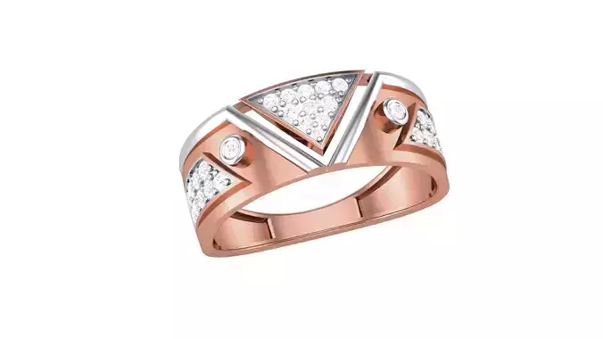 Men Groom Gents Diamond Ring 3dm stl obj mtl 3mf glb