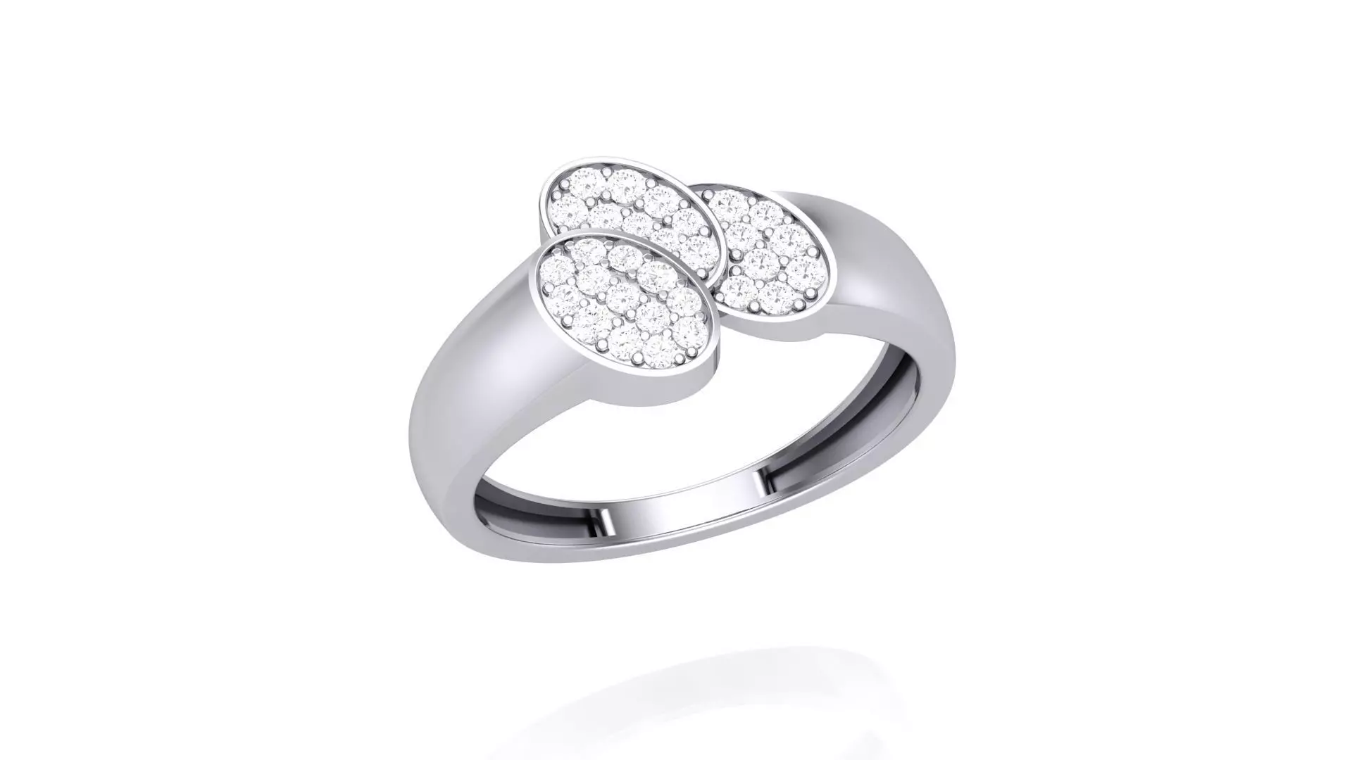 Men Groom Gents Diamond Ring 3dm stl obj mtl 3mf glb 3D print model_0