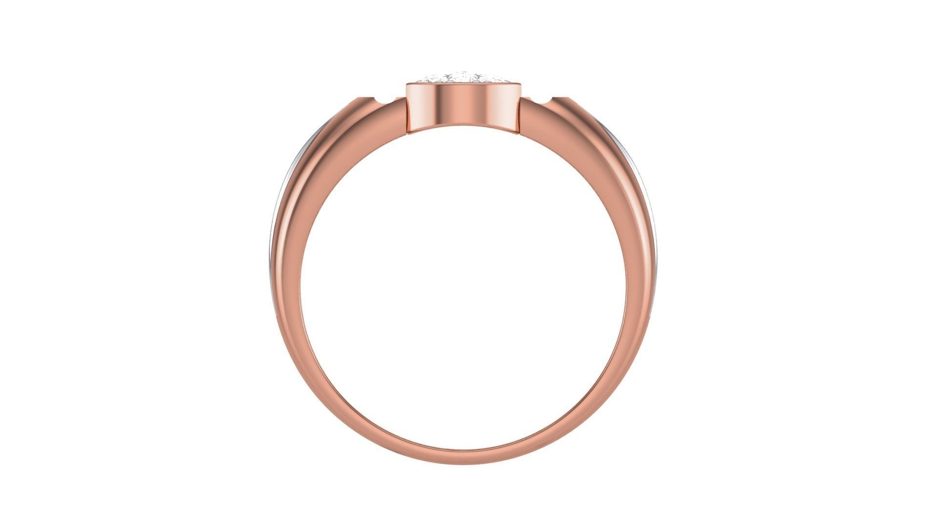 Men Groom Gents Diamond Ring 3dm stl obj mtl 3mf glb 3D print model_8