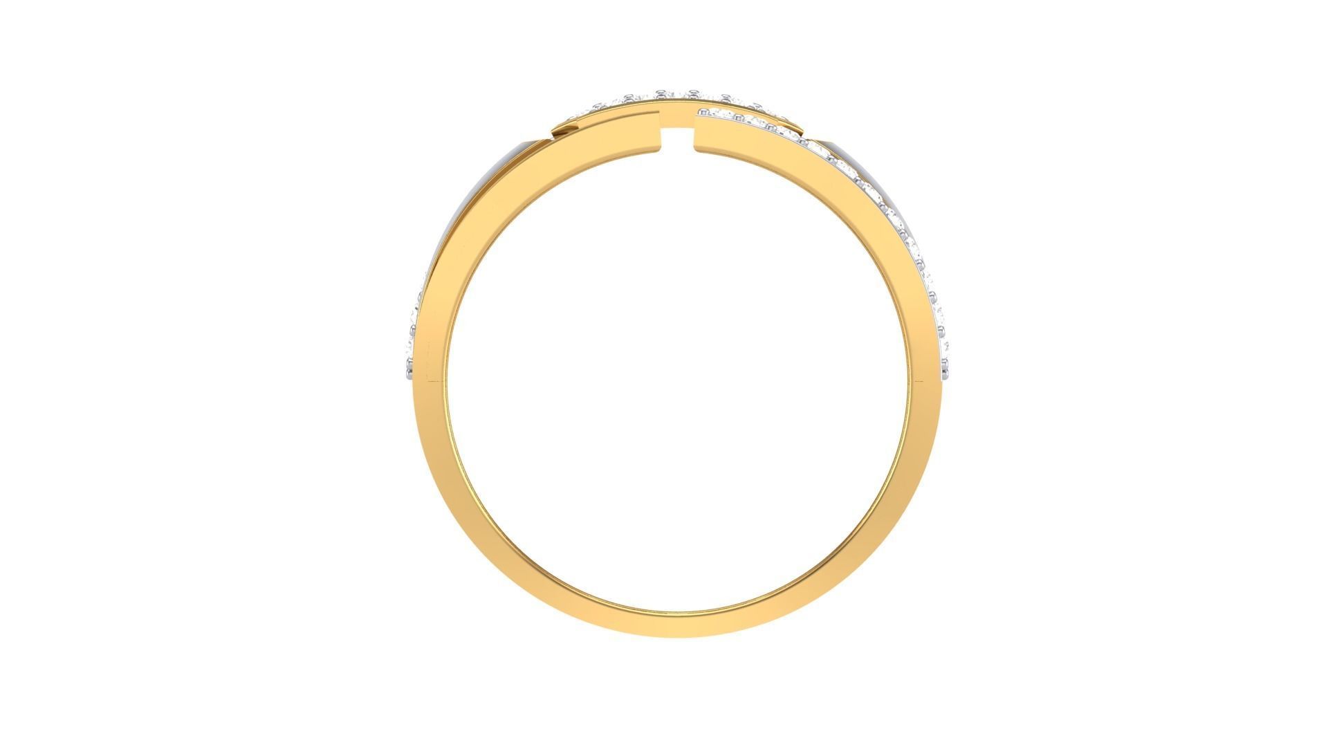 Men Groom Gents Diamond Ring 3dm stl obj mtl 3mf glb 3D print model_7