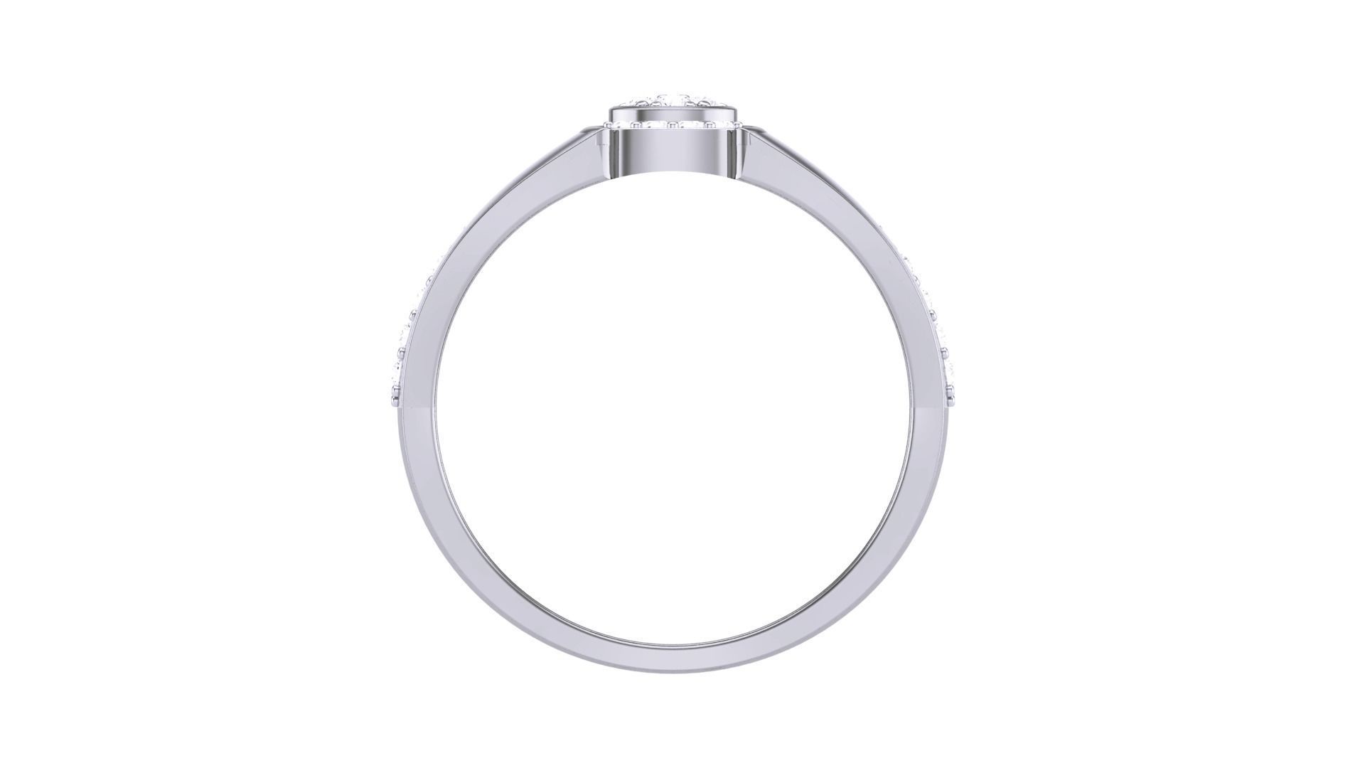 Men Groom Gents Diamond Ring 3dm stl obj mtl 3mf glb 3D print model_7