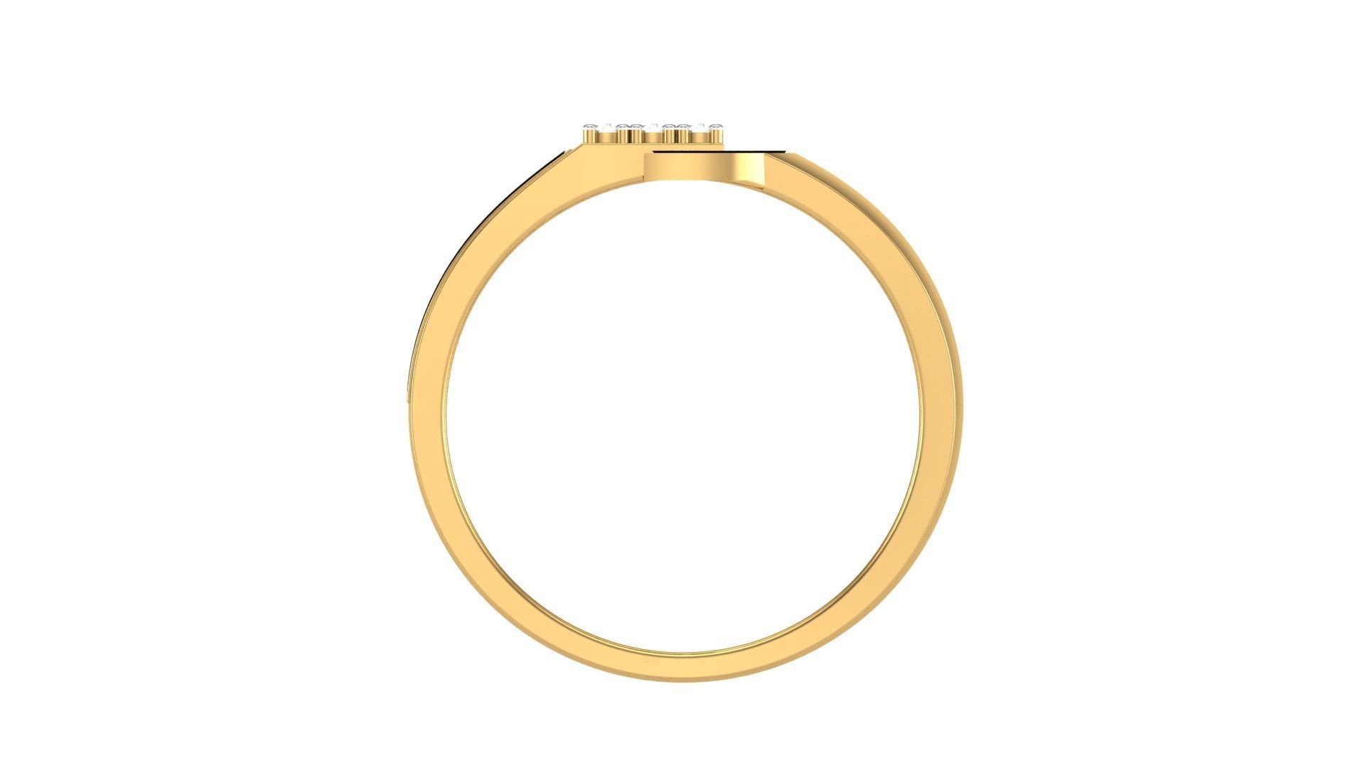 Men Groom Gents Diamond Ring 3dm stl obj mtl 3mf glb 3D print model_7