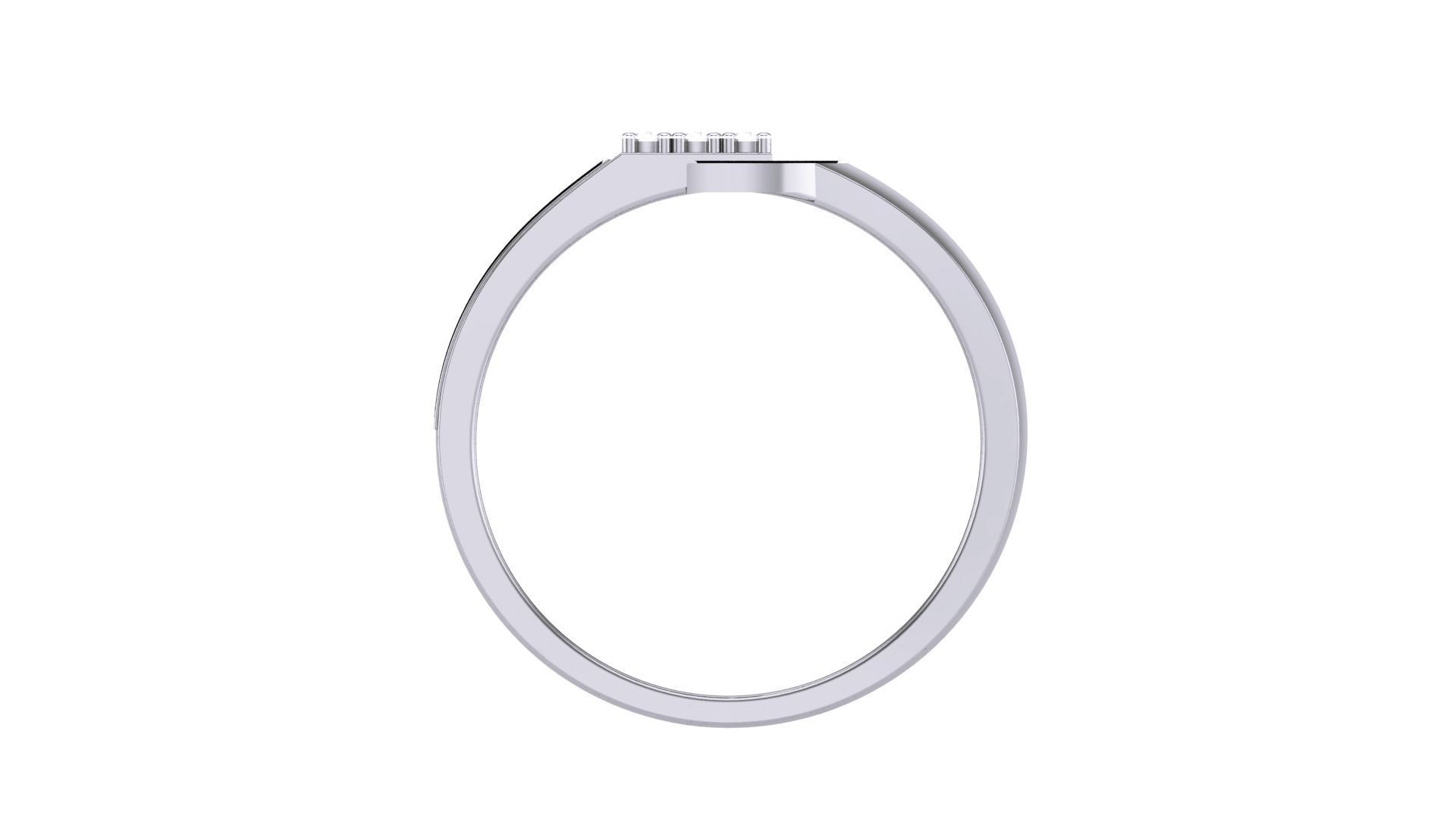 Men Groom Gents Diamond Ring 3dm stl obj mtl 3mf glb 3D print model_8