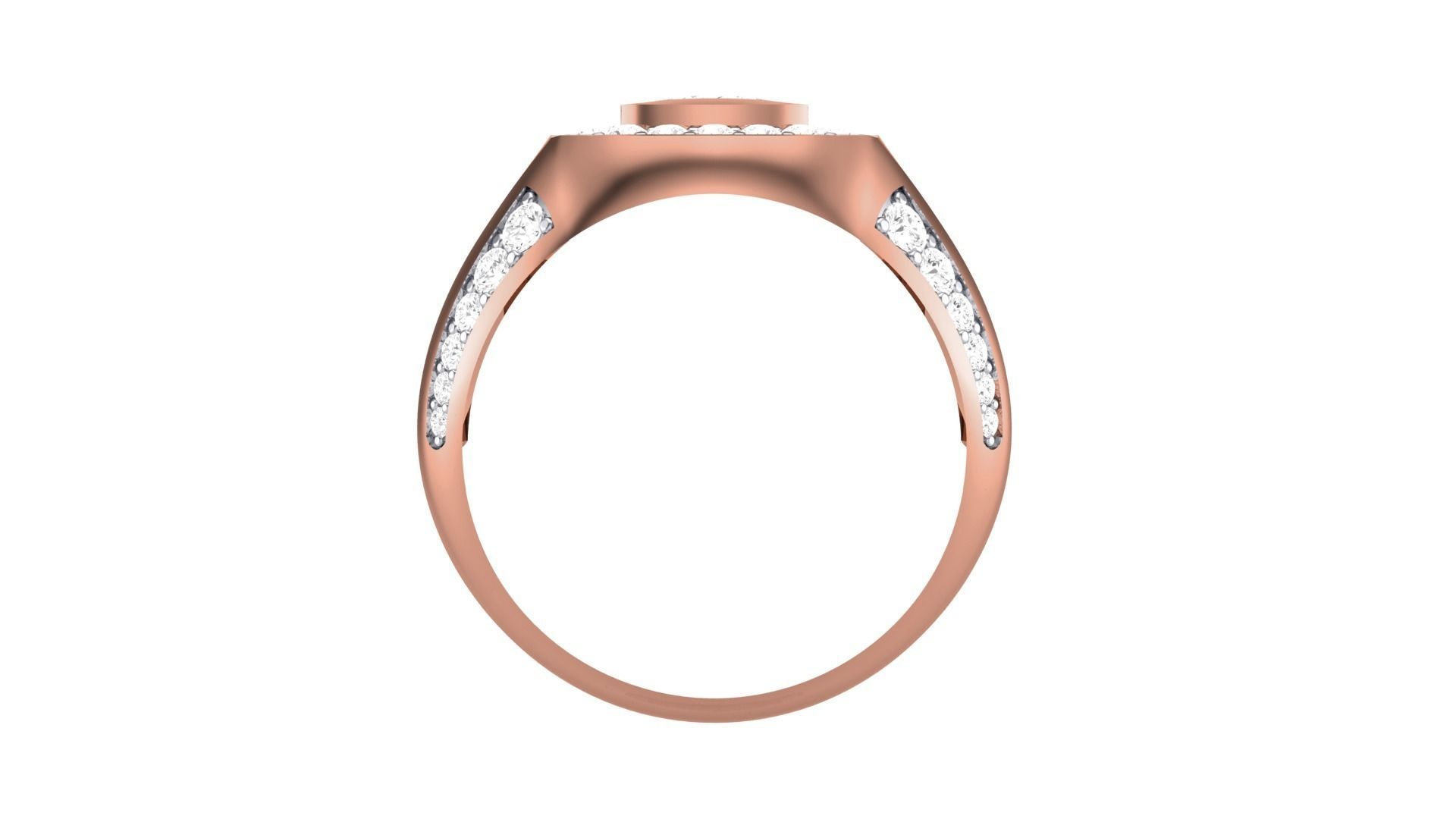 Men Groom Gents Diamond Ring 3dm stl obj mtl 3mf glb 3D print model_8